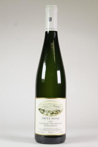 (1) 2007 Fritz Haag Brauneberger Juffer-Sonnenuhr Riesling Spatlese, Mosel Saar Ruwer