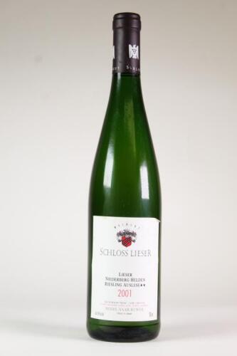 (1) 2001 Weingut Schloss Lieser Lieser Niederberg Helden Riesling Auslese 2 Star, Mosel Saar Ruwer