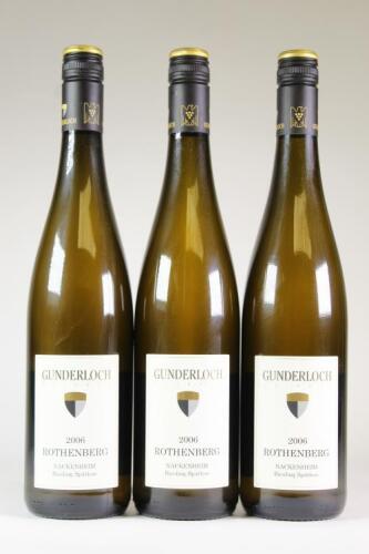 (3) 2006 Weingut Gunderloch Nackenheim Rothenberg Riesling Spatlese, Rheinhessen