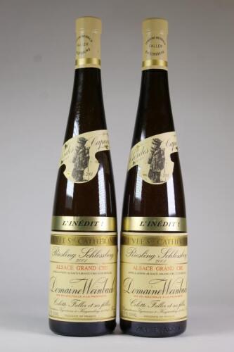 (2) 2001 Domaine Weinbach Cuvee Ste Catherine L'inedit Schlossberg Grand Cru Riesling