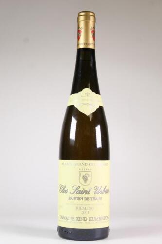 (1) 2001 Domaine Zind Humbrecht Clos Saint Urbain Rangen de Thann Grand Cru Riesling