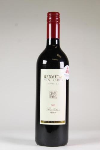 (1) 2013 Red Metal Resolution Merlot, Hawkes Bay
