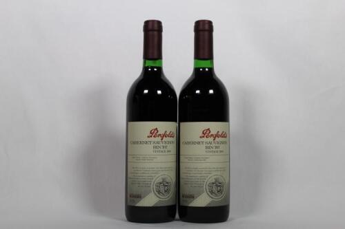 (2) 1998 Penfolds Bin 707 Cabernet Sauvignon, South Australia