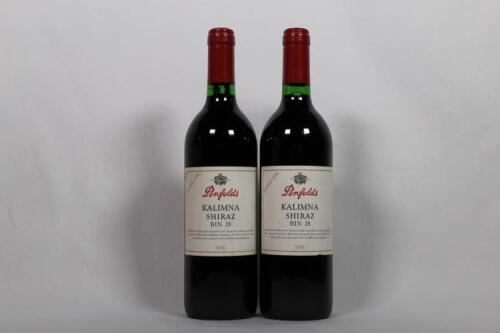 (2) 1998 Penfolds Bin 28 Kalimna Shiraz, South Australia