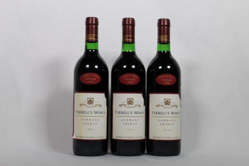 (3) 1995 Tyrrells Ashmans Shiraz, NSW/SA