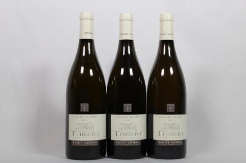 (3) 2015 Domaine Thibert Champ Rond St Veran, Maconnais