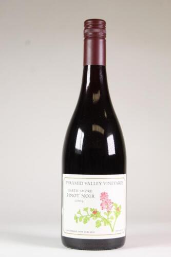 (1) 2009 Earth Smoke Pinot Noir, Waikari