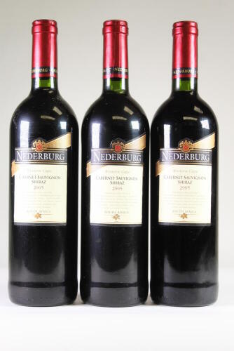 (3) 2005 Nederburg Cabernet Sauvignon/Shiraz, Western Cape South Africa
