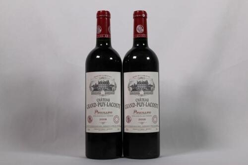 (2) 2008 Chateau Grand Puy Lacoste, Pauillac