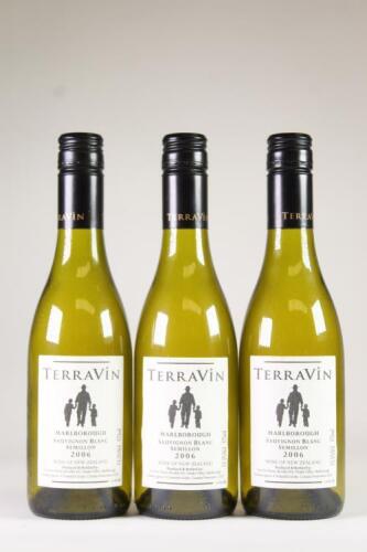 Three bottles of 2006 Terravin Sauvignon Blanc/Semillon 375ml, Marlborough in one lot
