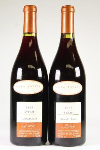 (2) 1995 Babich Mara Estate Syrah, Hawkes Bay