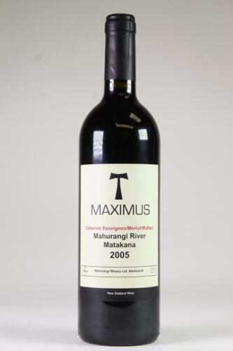 (1) 2005 Mahurangi River Maximus Cabernet Sauvignon/Merlot/Malbec, Matakana