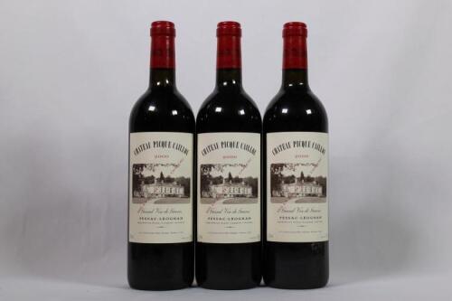 (3) 2000 Chateau Picque Caillou, Pessac Leognan