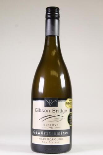 (1) 2011 Gibson Bridge Reserve Gewurztraminer, Marlborough