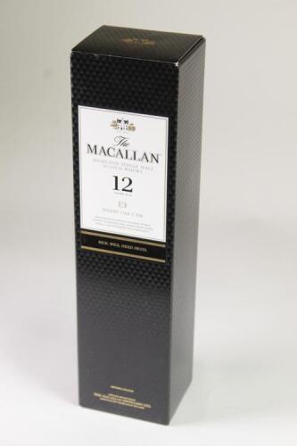 (1) Macallan 12 Year Old Sherry Oak Cask Single Malt Whisky 700ml&nbsp;40% abv, Speyside&nbsp;