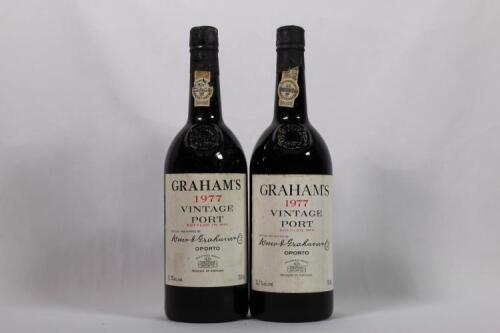 (2) 1977 Grahams Vintage, Oporto