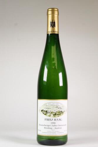 (1) 1998 Fritz Haag Brauneberger Juffer-Sonnenuhr Riesling Auslese Goldkapsel Fuder 9, Mosel Saar Ruwer