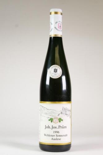 (1) 1996 Joh. Jos. Prum Wehlener Sonnenuhr Riesling Auslese, Mosel Saar Ruwer