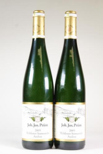 (2) 2005 Joh. Jos. Prum Wehlener Sonnenuhr Riesling Auslese Gold Capsule, Mosel Saar Ruwer