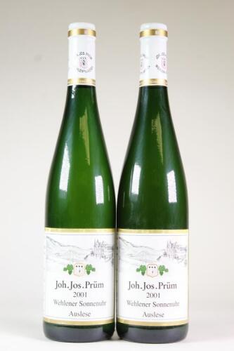 (2) 2001 Joh. Jos. Prum Wehlener Sonnenuhr Riesling Auslese, Mosel Saar Ruwer