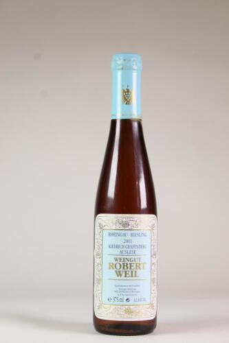 (1) 2001 Weingut Robert Weil Kiedrich Grafenberg Riesling Auslese 375ml, Rheingau