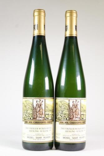 (2) 2001 Joh. Jos Christoffel Erben Urziger Wurzgarten Riesling Auslese 3 Star, Mosel Saar Ruwer