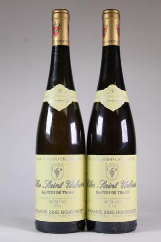 (2) 2001 Domaine Zind Humbrecht Clos Saint Urbain Rangen Grand Cru Riesling