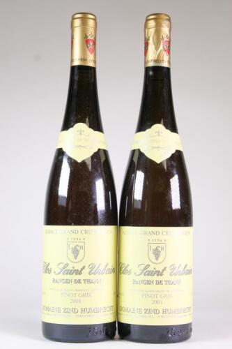 (2) 2001 Domaine Zind Humbrecht Clos Saint Urbain Rangen Grand Cru Pinot Gris