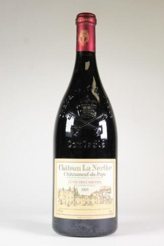 (1) 2005 Chateau La Nerthe Cuvee des Cadettes Chateauneuf du Pape 1500ml