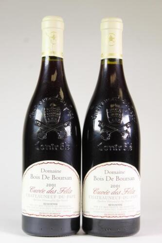 (2) 2001 Domaine Bois De Boursan Cuvee des Felix Chateauneuf du Pape