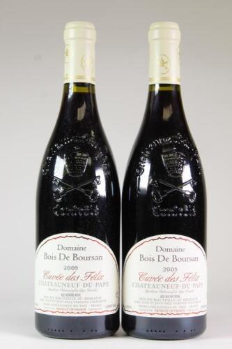 (2) 2005 Domaine Bois De Boursan Cuvee des Felix Chateauneuf du Pape