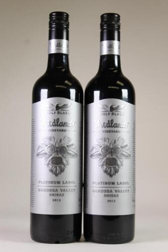 (2) 2012 Wolf Blass Platinum Label Shiraz, Barossa SA