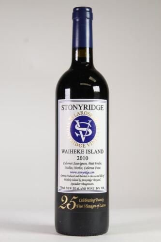 (1) 2010 Stonyridge Vineyard Larose, Waiheke
