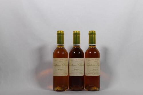 (3) 2002 Chateau Climens 375ml
