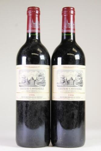 (2) 1996 Chateau Cantmerle 5eme Cru Classe, Haut Medoc