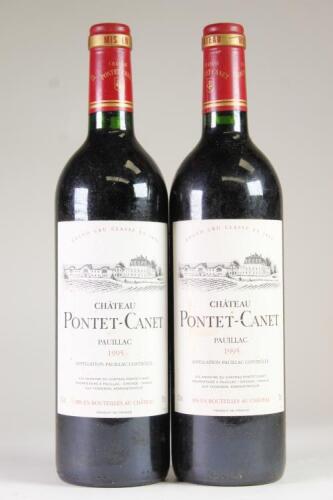 (2) 1995 Chateau Pontet Canet 5eme Cru Classe, Pauillac