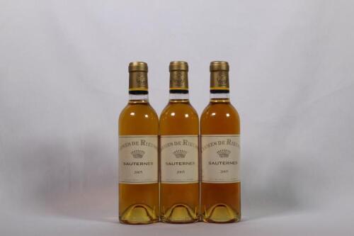 (3) 2005 Carmes de Rieussec 375ml