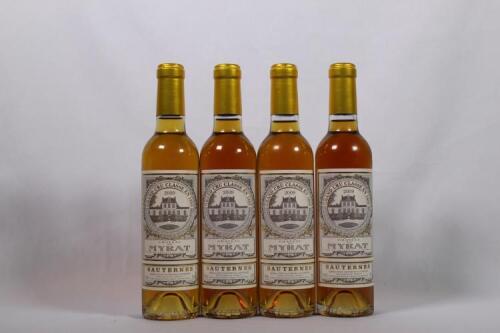 (4) 2009 Chateau Myrat 375ml