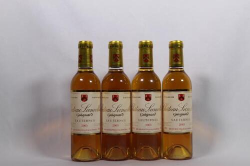 (4) 2005 Chateau Lamothe Guignard 375ml