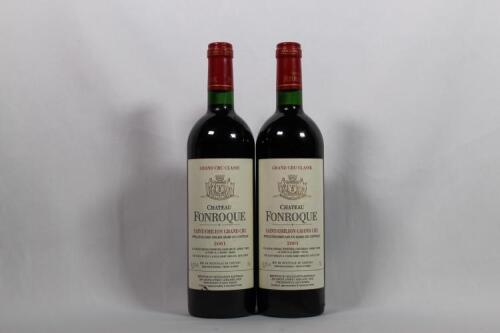 (2) 2001 Chateau Fonroque, St Emilion
