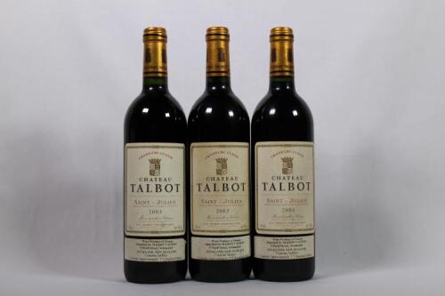(3) 2003 Chateau Talbot, St Juilien