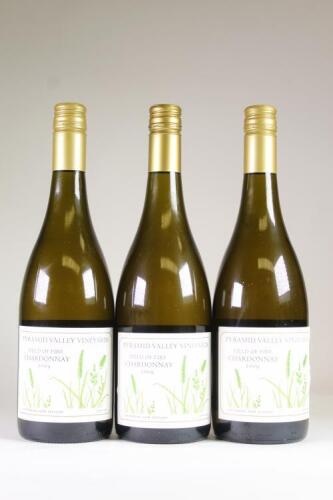 (3) 2009 Pyramid Valley Vineyards Field of Fire Chardonnay, Waikari
