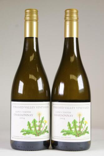 (2) 2014 Pyramid Valley Vineyards Lion's Tooth Chardonnay, Waikari