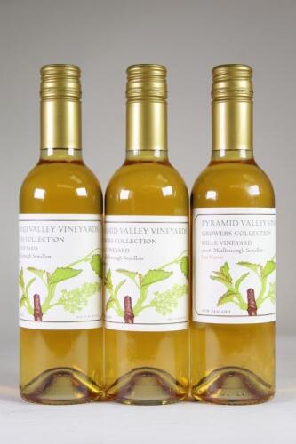 (3) 2008 Pyramid Valley Vineyards Hille Vineyard Late Harvest Semillon 375ml, Marlborough