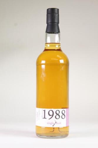 (1) The New Zealand Whisky Collection 1988 23 year old Single Malt Whisky 750ml 53.8% abv, New Zealand
