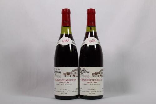 (2) 1988 Jaffelin Charmes Chambertin Grand Cru, Cote de Nuits