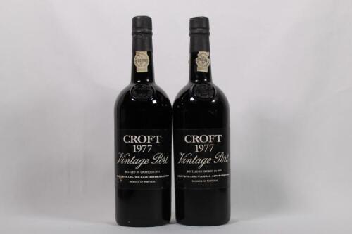 (2) 1977 Croft Vintage, Oporto