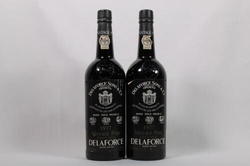 (2) 1977 Delaforce Vintage, Oporto