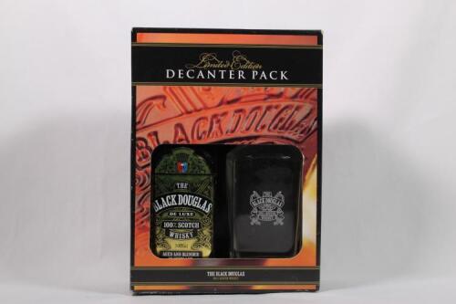 (1) Black Douglas Whisky Decanter Set, Scotland