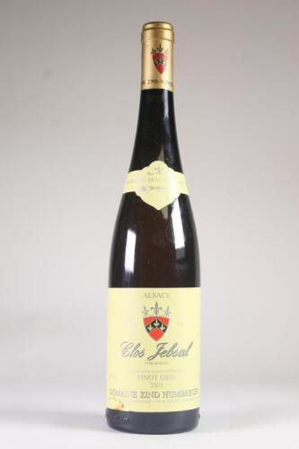 (1) 2001 Domaine Zind Humbrecht Clos Jebsal Pinot Gris